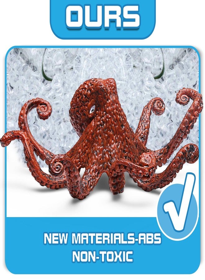 KarberDark 12 Pack Ocean Animal Toys with Educational Booklet for Kids, Realistic Soft Plastic Creatures Model Figures for Toddler Boys Girls, Under the Sea Party Favor, Birthday Gifts Water Table Toy - Image 3